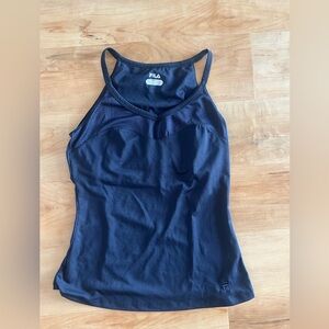 Navy size small Fila workout tank with built in bra